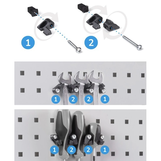 Vendita online Gancio Unipok colore nero confezione da 30 pezzi